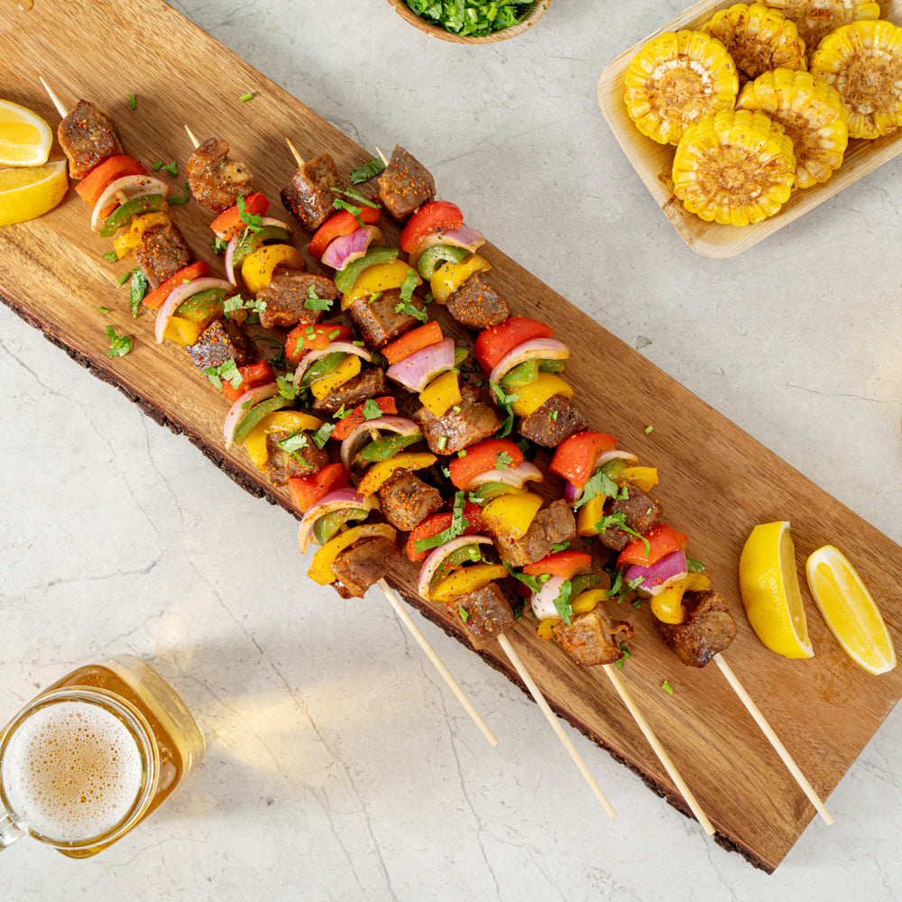 Robata Sturdy Natural Bamboo Grilling Skewer - Heavy Duty - 16" - 100 count box