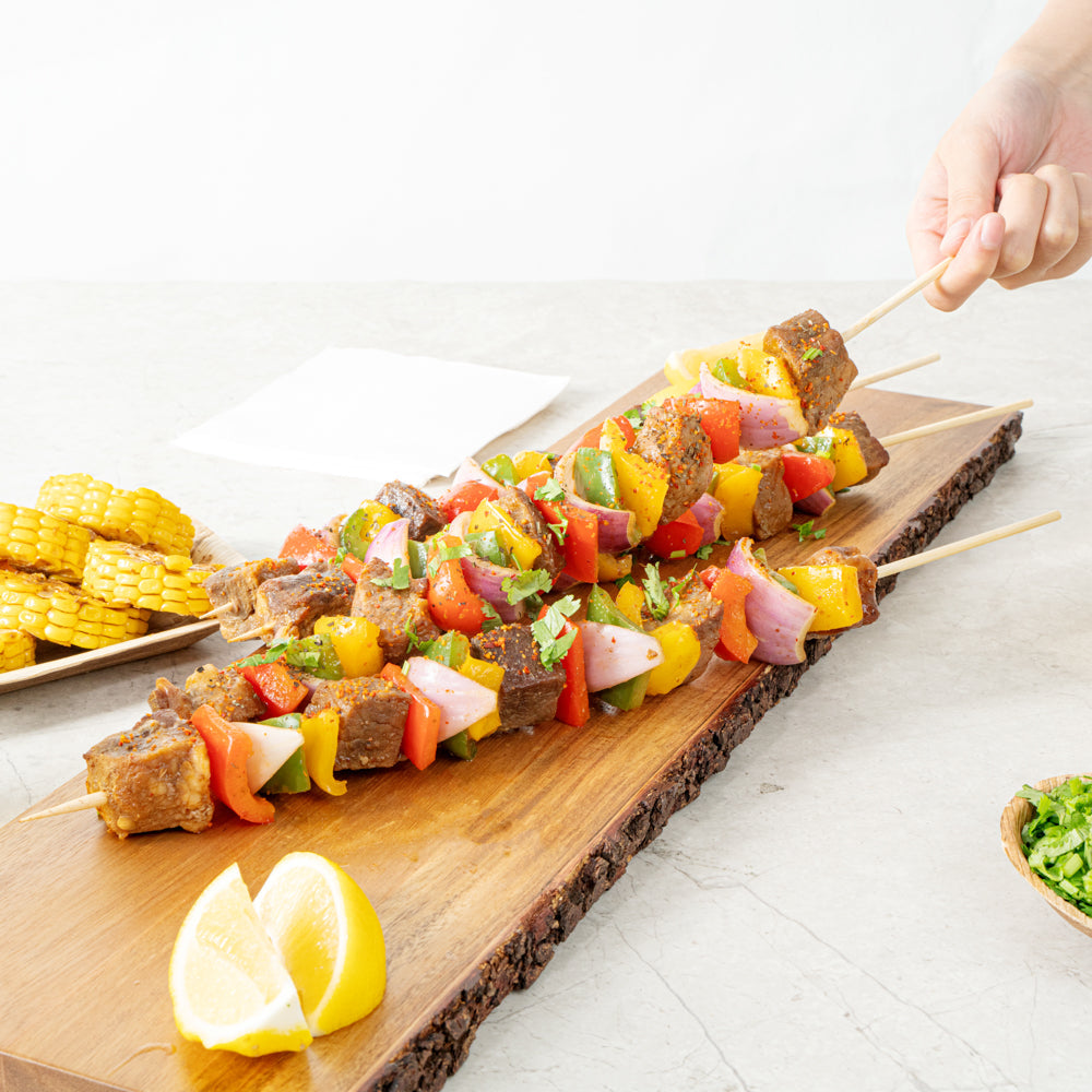 Robata Sturdy Natural Bamboo Grilling Skewer - Heavy Duty - 16" - 100 count box