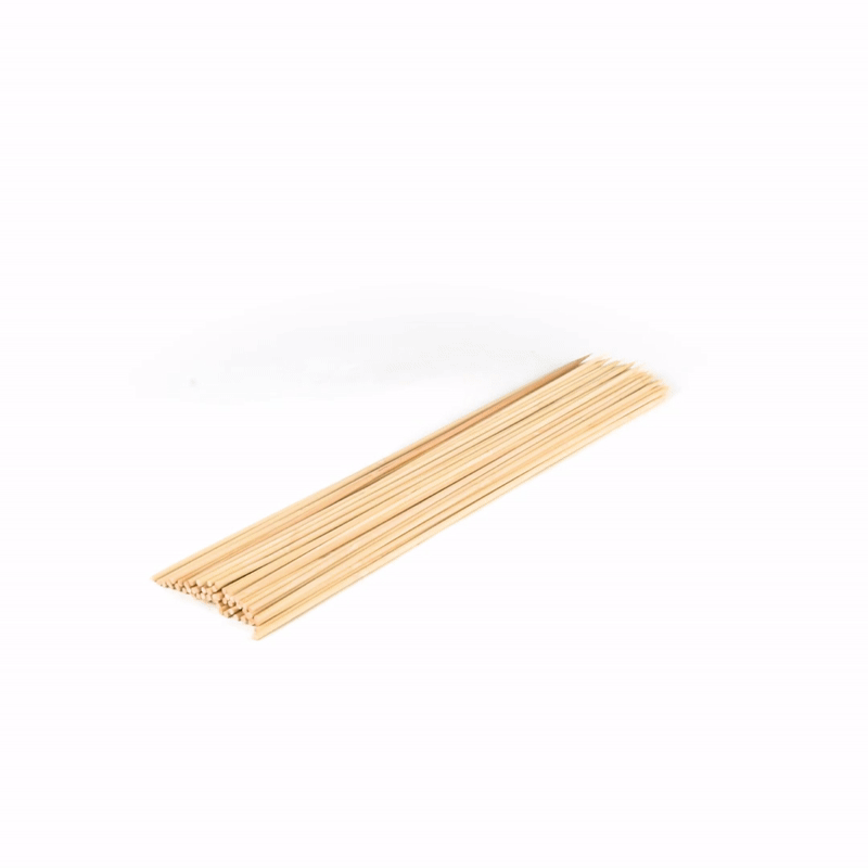 Robata Sturdy Natural Bamboo Grilling Skewer - Heavy Duty - 16" - 1000 count box