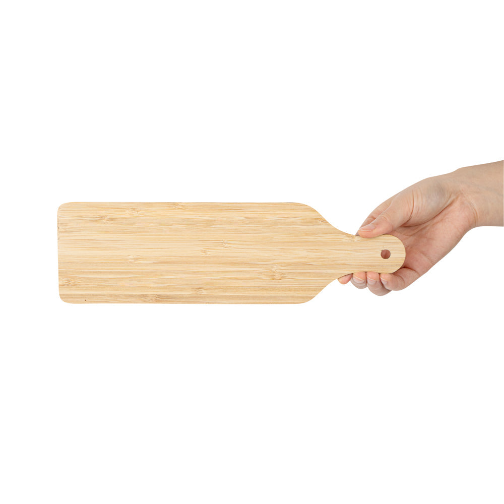 Nature Tek Bamboo Disposable Cheese / Charcuterie Board - 11 3/4" x 3 1/2" - 2 count box