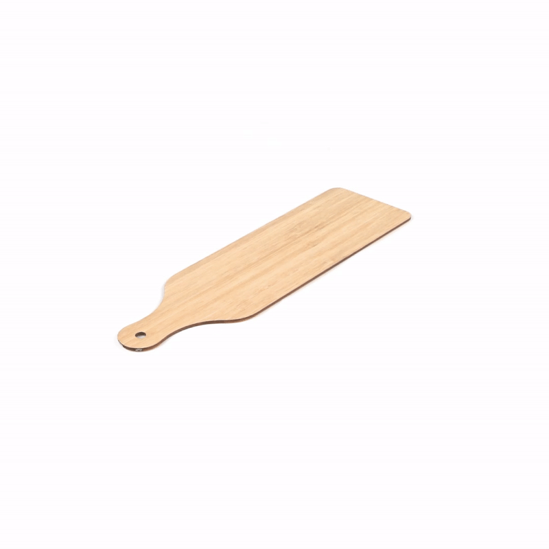 Nature Tek Bamboo Disposable Cheese / Charcuterie Board - 11 3/4" x 3 1/2" - 20 count box