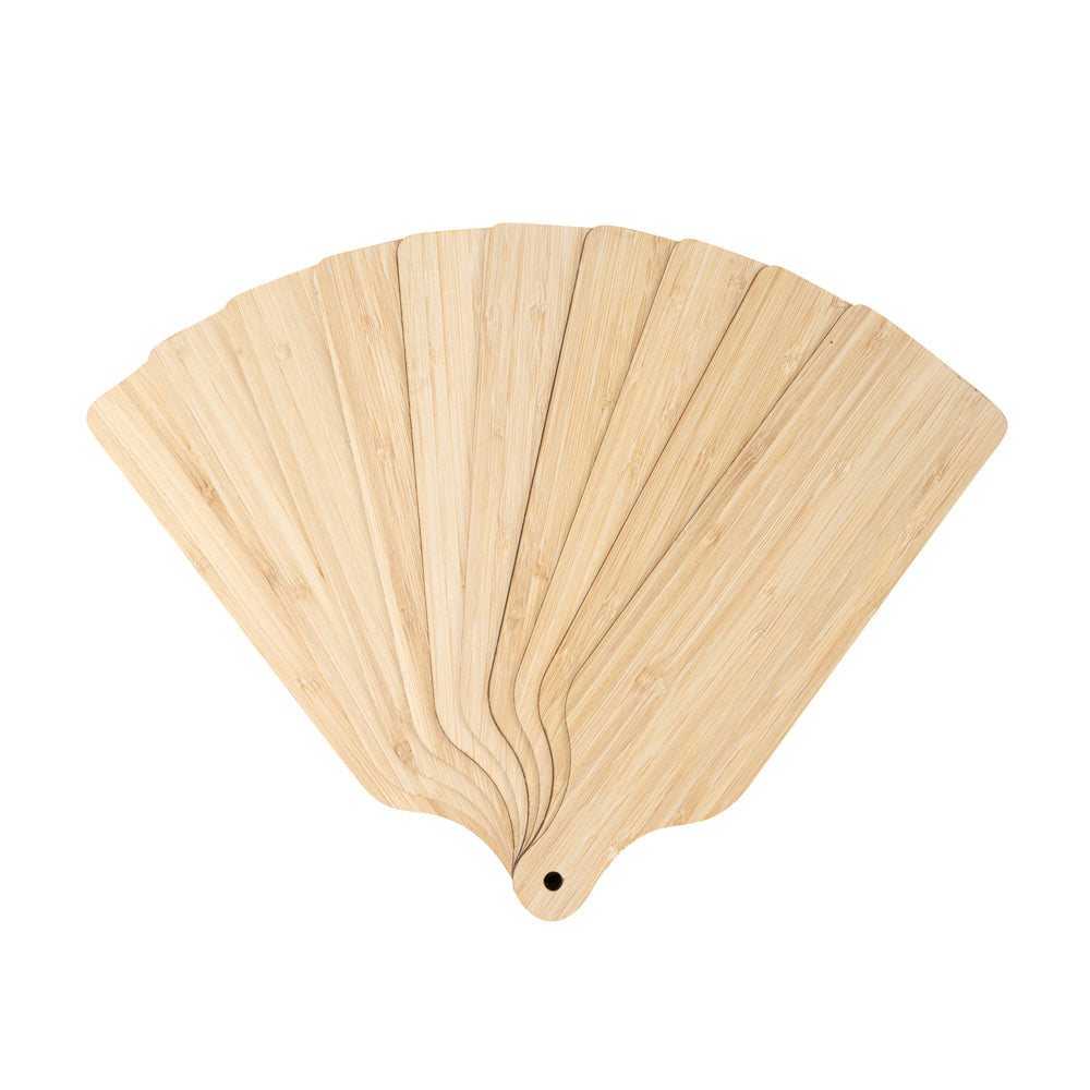 Nature Tek Bamboo Disposable Cheese / Charcuterie Board - 11 3/4" x 3 1/2" - 20 count box