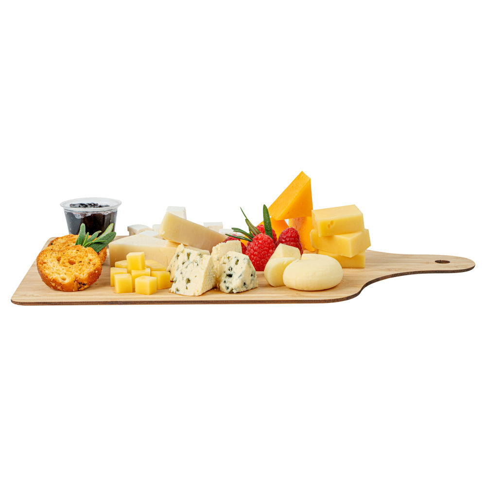 Nature Tek Bamboo Disposable Cheese / Charcuterie Board - 11 3/4" x 7" - 2 count box