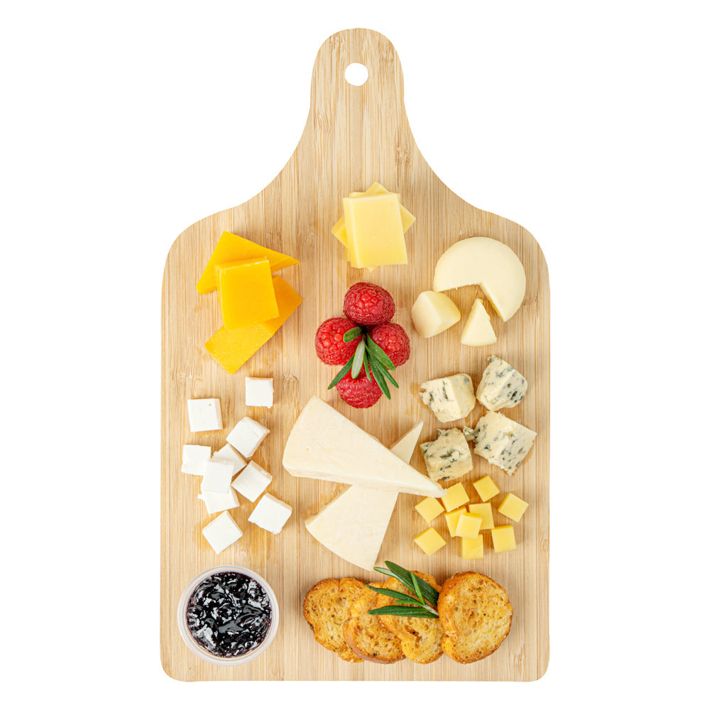 Nature Tek Bamboo Disposable Cheese / Charcuterie Board - 11 3/4" x 7" - 2 count box
