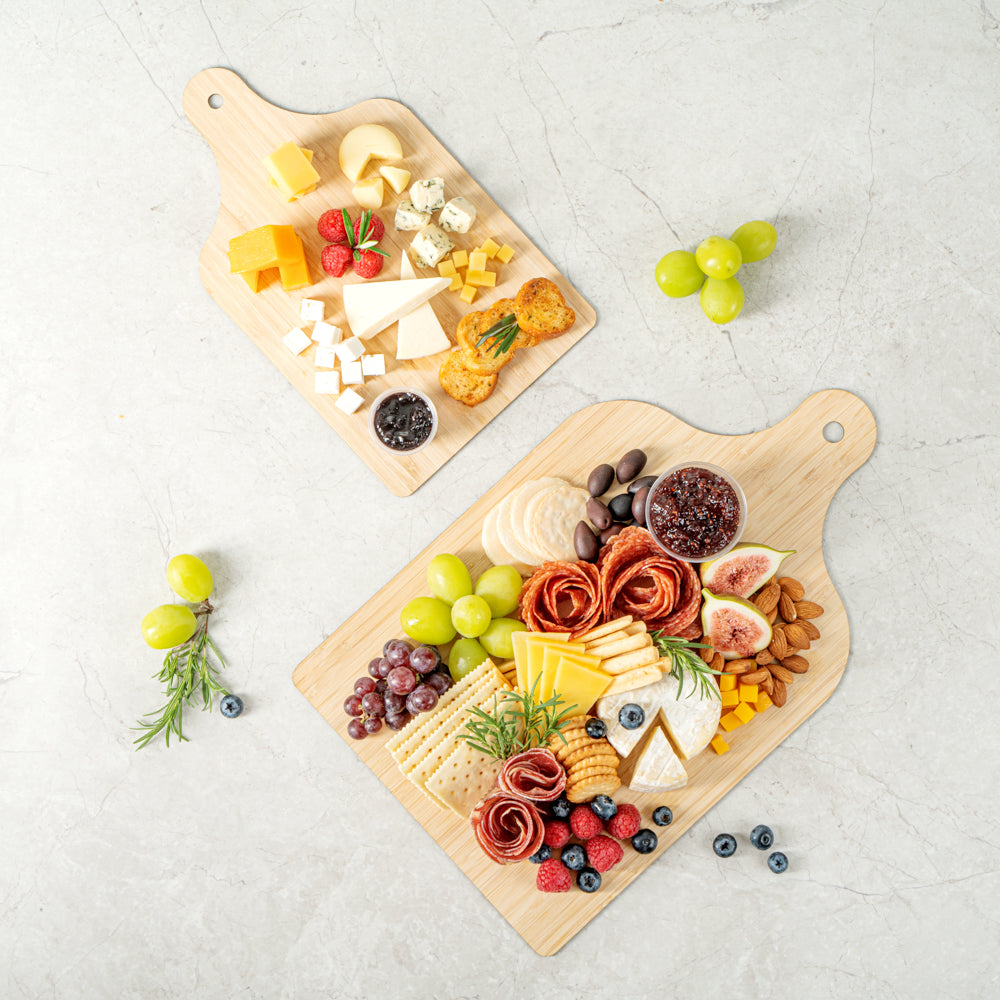 Nature Tek Bamboo Disposable Cheese / Charcuterie Board - 11 3/4" x 7" - 20 count box