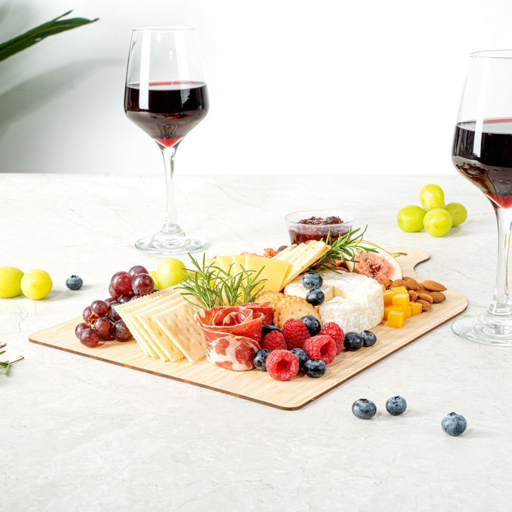 Nature Tek Bamboo Disposable Cheese / Charcuterie Board - 15 3/4" x 9 3/4" - 2 count box
