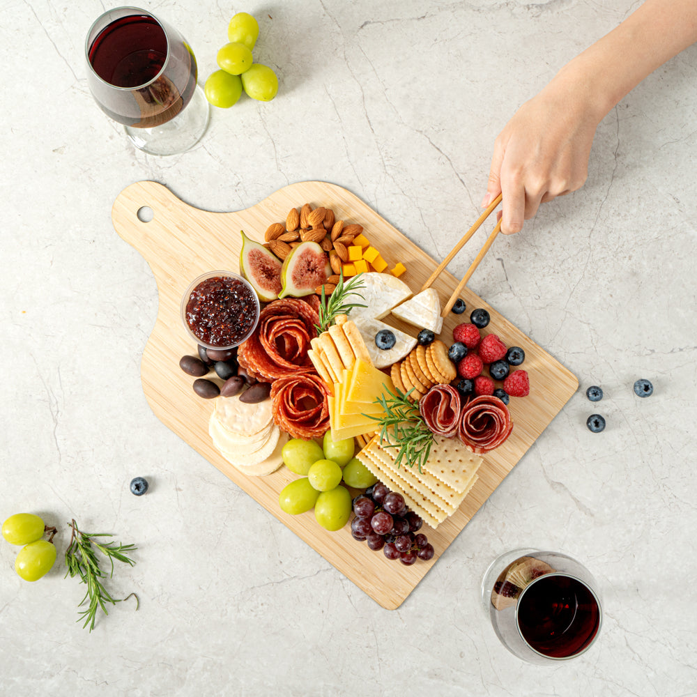 Nature Tek Bamboo Disposable Cheese / Charcuterie Board - 15 3/4" x 9 3/4" - 2 count box