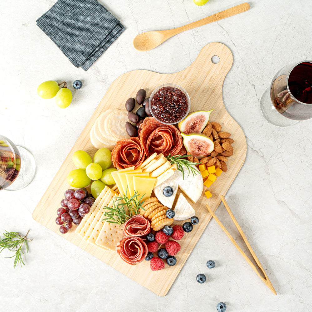 Nature Tek Bamboo Disposable Cheese / Charcuterie Board - 15 3/4" x 9 3/4" - 2 count box