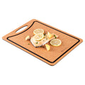 Nature Tek Wood Gourmet Cutting Board - with Juice Groove, Handle - 14 1/2" x 10 3/4" - 1 count box