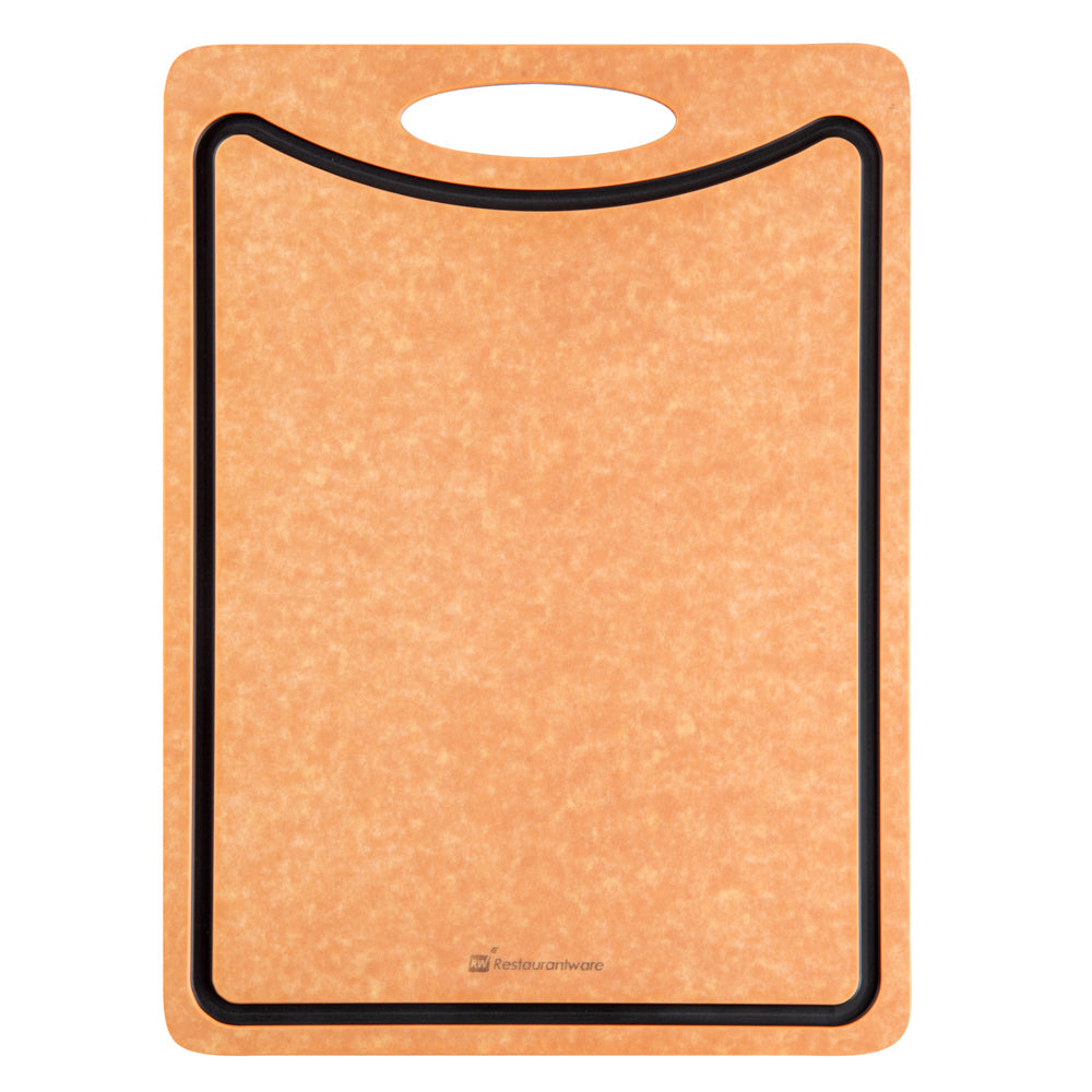 Nature Tek Wood Gourmet Cutting Board - with Juice Groove, Handle - 14 1/2" x 10 3/4" - 1 count box