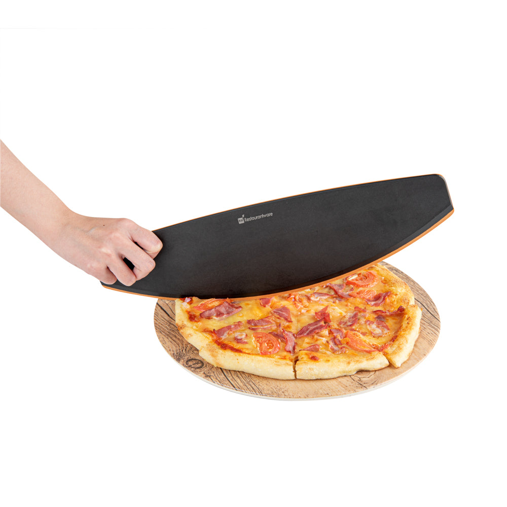 Nature Tek Black Wood Pizza Cutter / Rocker - 16" - 1 count box