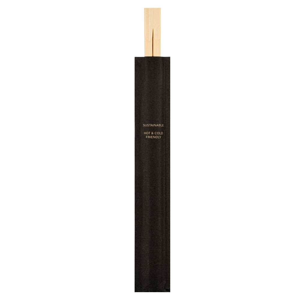 Bambuddha Natural Bamboo Twin Chopsticks - with Paper Sleeve - 9" - 100 count box