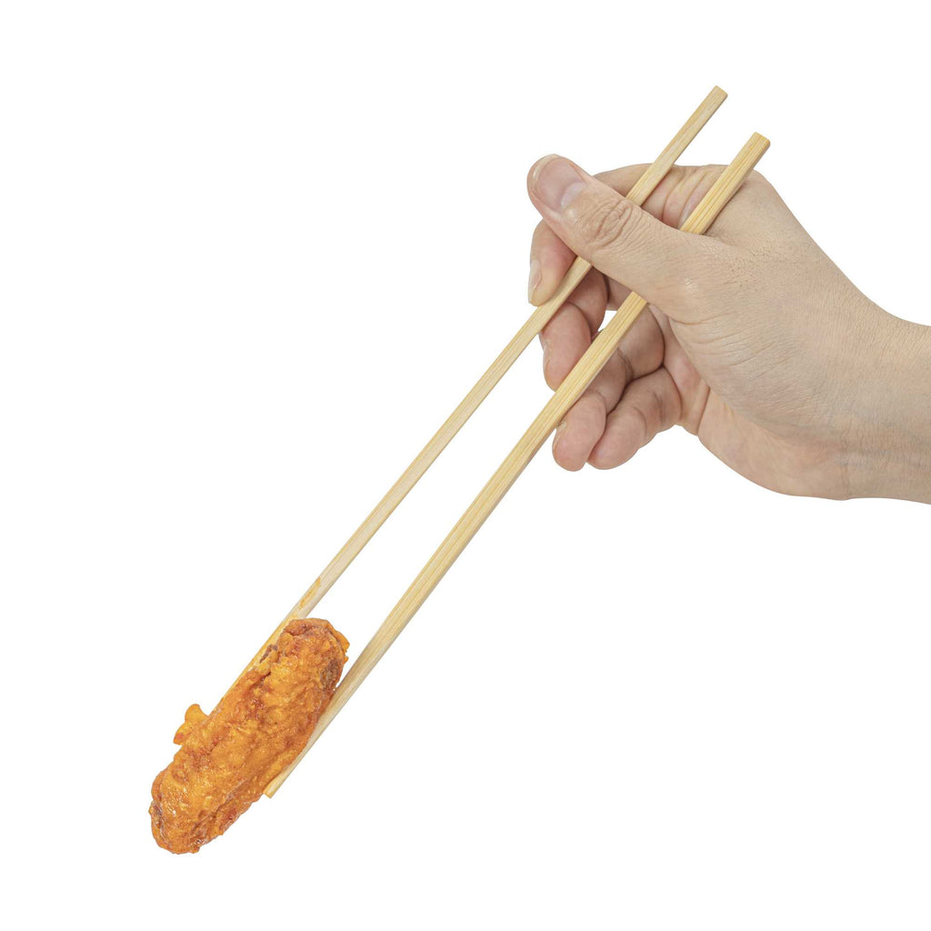 Bambuddha Square Natural Bamboo Modern Chopsticks - with Paper Band - 9 1/2" - 100 count box