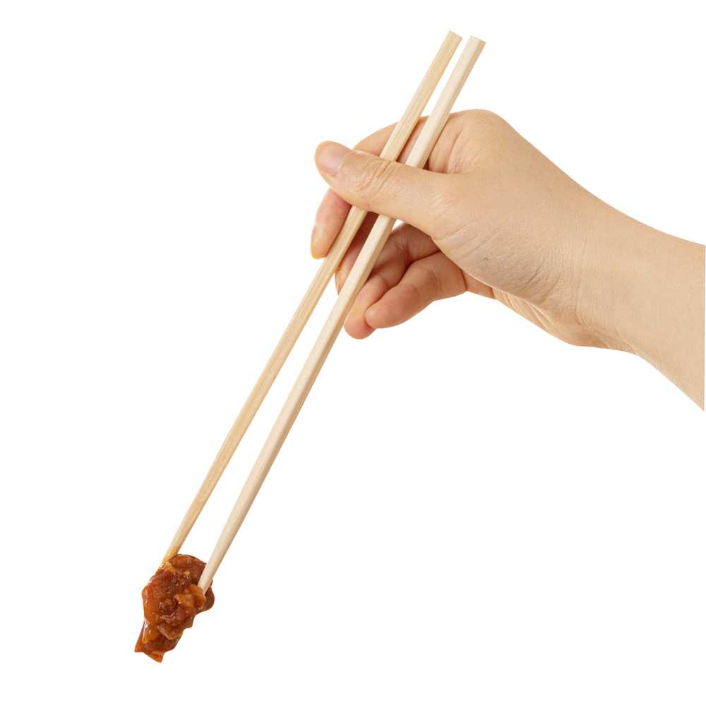 Bambuddha Square Natural Bamboo Modern Chopsticks - with Paper Band - 9 1/2" - 1000 count box