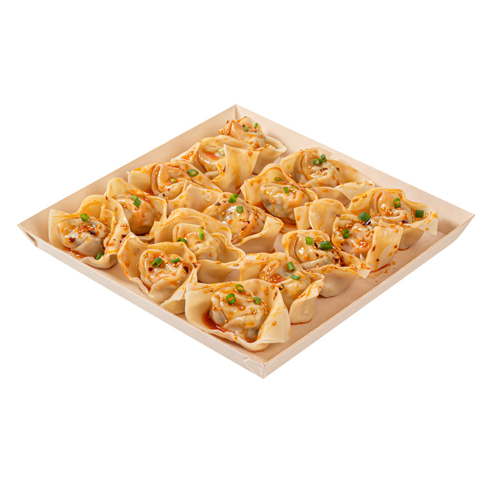 Taipei Square Poplar Plate - 9 1/2" x 9 1/2" x 1" - 100 count box