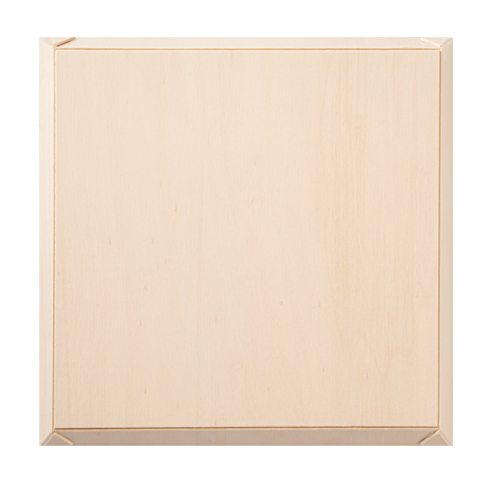 Taipei Square Poplar Plate - 9 1/2" x 9 1/2" x 1" - 100 count box