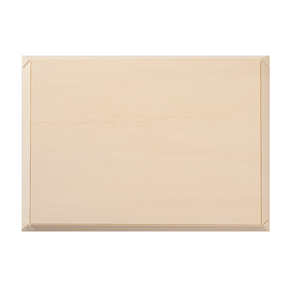 Taipei Rectangle Poplar Plate - 15 1/4" x 10 3/4" x 1" - 25 count box
