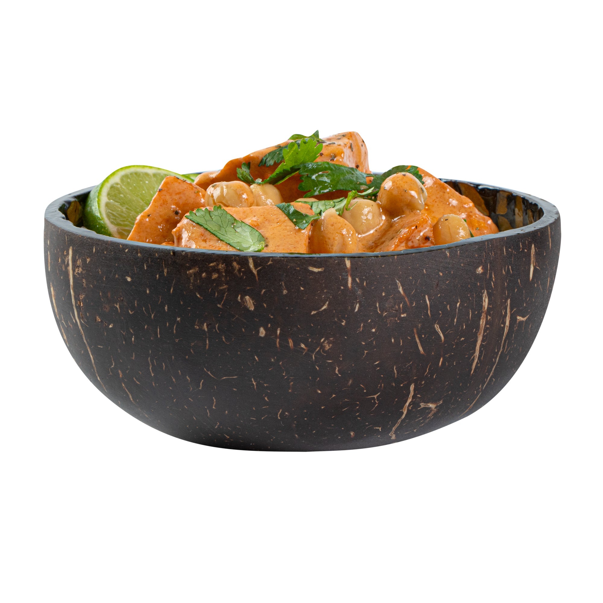 Coco Casa 16 oz Yellow Handmade Flower Coconut Bowl - 1 count box