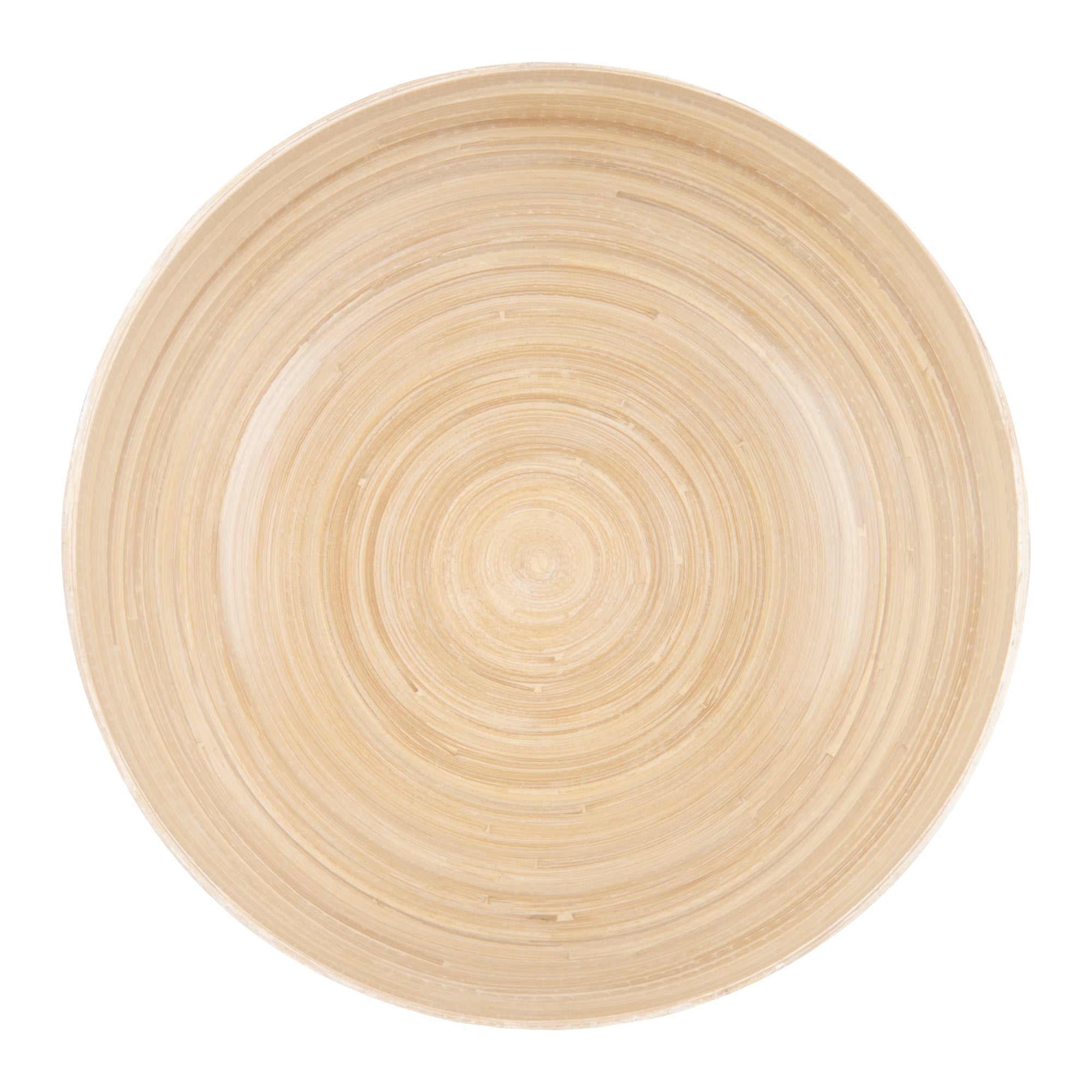 Bambuddha 30 oz Round Green Spun Bamboo Large Salad Bowl - 11" x 11" x 5 1/2" - 1 count box