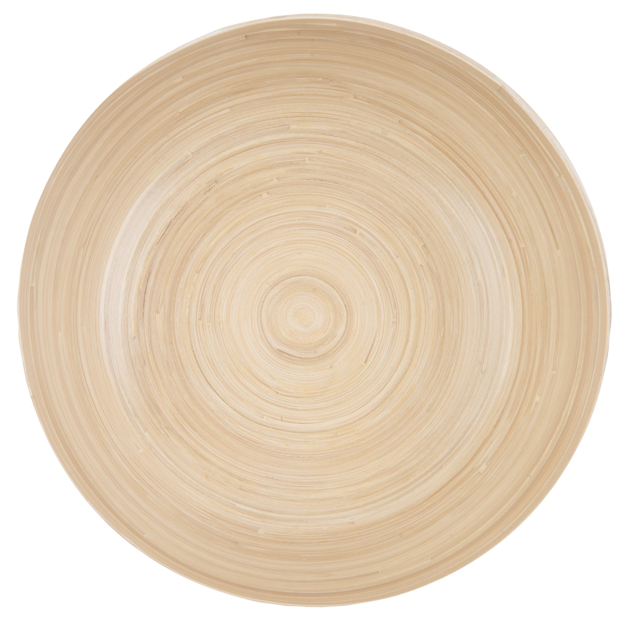Bambuddha 51 oz Round Green Spun Bamboo Extra Large Salad Bowl - 13 1/2" x 13 1/2" x 6 1/4" - 1 count box