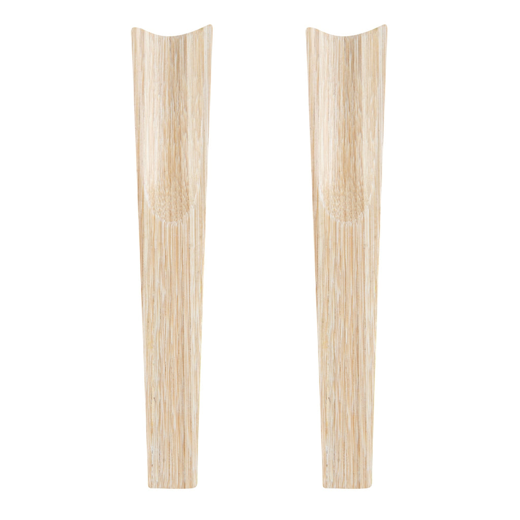 Bambuddha Green Spun Bamboo 2-Piece Salad Server Set - 9 3/4" - 10 count box