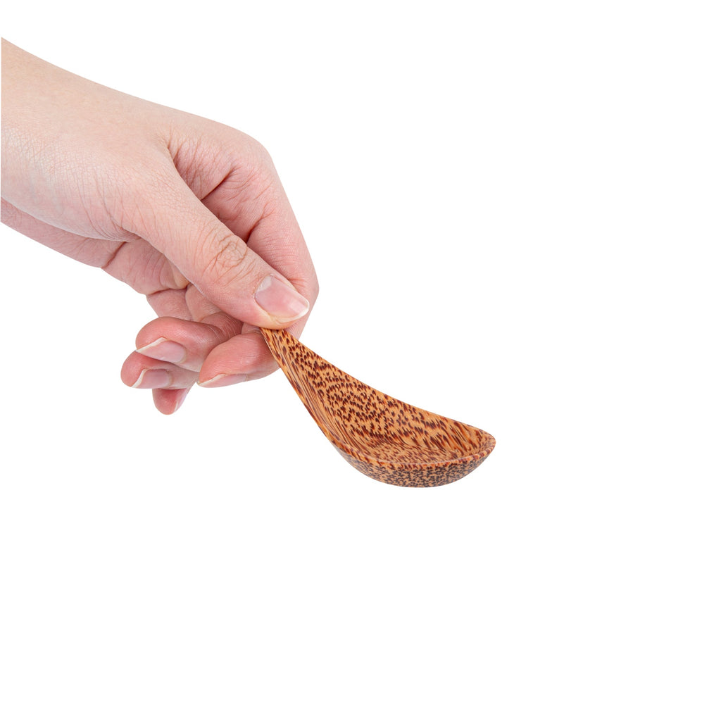 Coco Casa Natural Handmade Teardrop Coconut Spoon - 3 1/4" x 1 1/2" - 40 count box