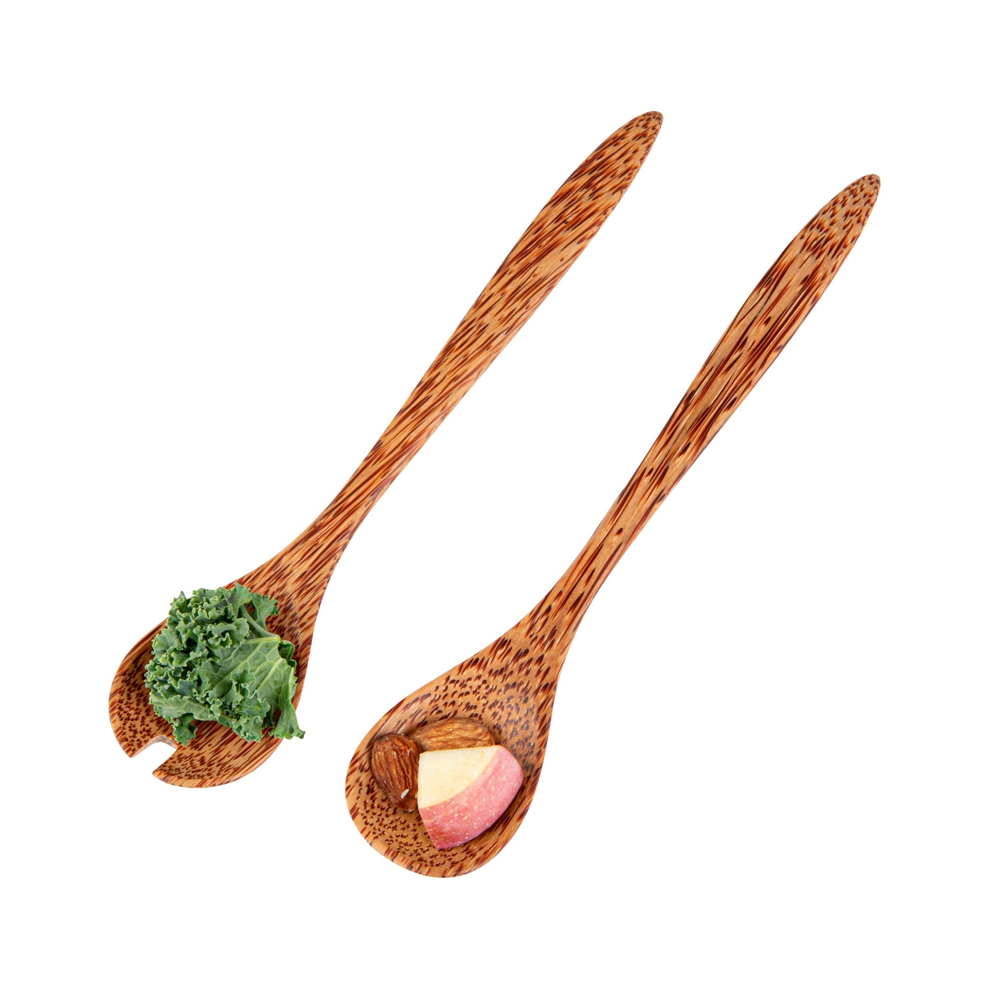 Coco Casa Natural Handmade Coconut Serving Utensil Set - 9 1/2" x 1 3/4" x 3 1/4" - 2 count box
