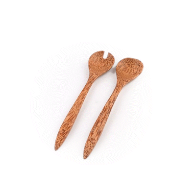 Coco Casa Natural Handmade Coconut Serving Utensil Set - 9 1/2" x 1 3/4" - 20 count box