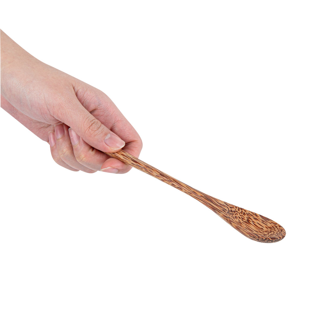 Coco Casa Natural Handmade Coconut Spoon - 7 3/4" x 1 1/4" x 3 1/4" - 4 count box