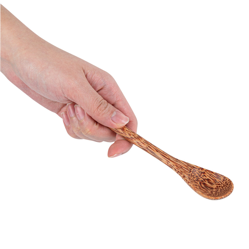 Coco Casa Natural Handmade Coconut Spoon - 5 1/2" x 1" x 3 1/4" - 4 count box