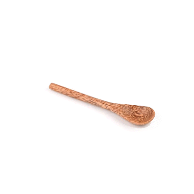 Coco Casa Natural Handmade Coconut Spoon - 5 1/2" x 1" x 3 1/4" - 4 count box