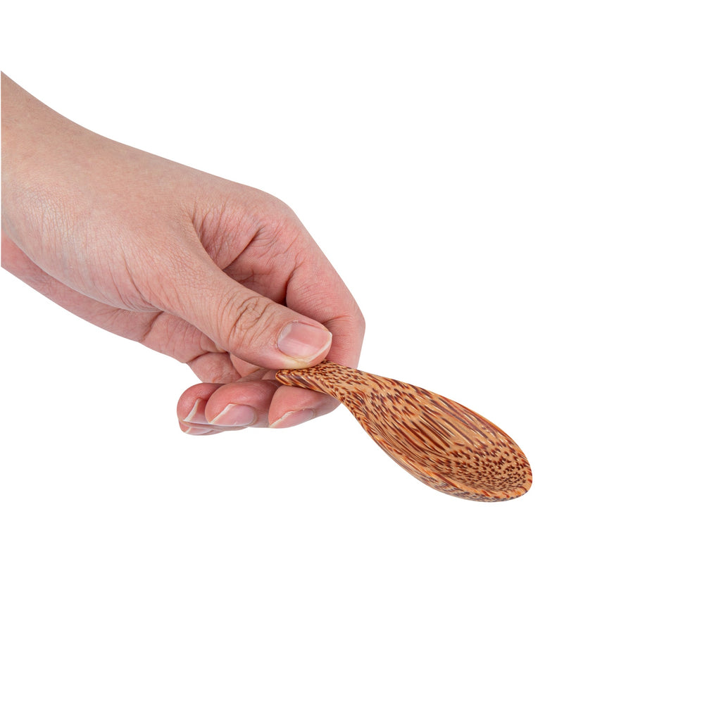 Coco Casa Natural Handmade Coconut Spoon / Scoop - 3 1/2" x 1 1/4" - 40 count box