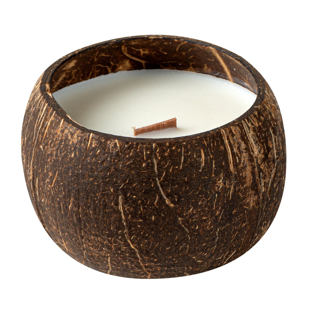 Coco Casa Handmade Coconut Shell Candle - Pineapple Papaya - 4" x 4" x 2 3/4" - 1 count box