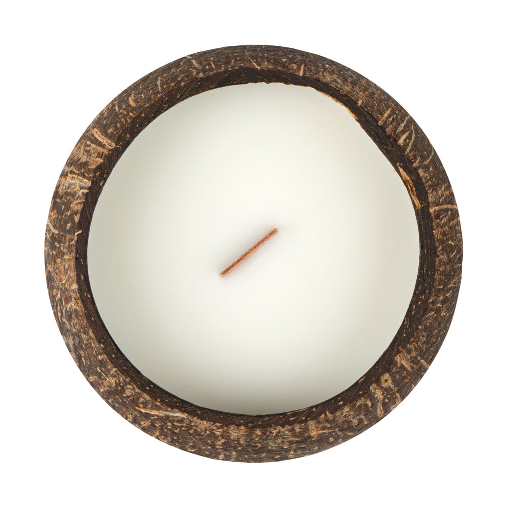 Coco Casa Handmade Coconut Shell Candle - Pineapple Papaya - 4" x 4" x 2 3/4" - 1 count box