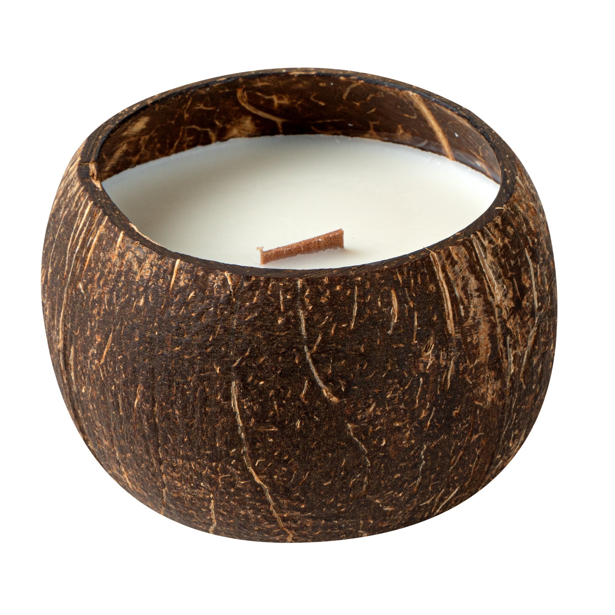 Coco Casa Handmade Coconut Shell Candle - Sandalwood - 4" x 4" x 2 3/4" - 1 count box