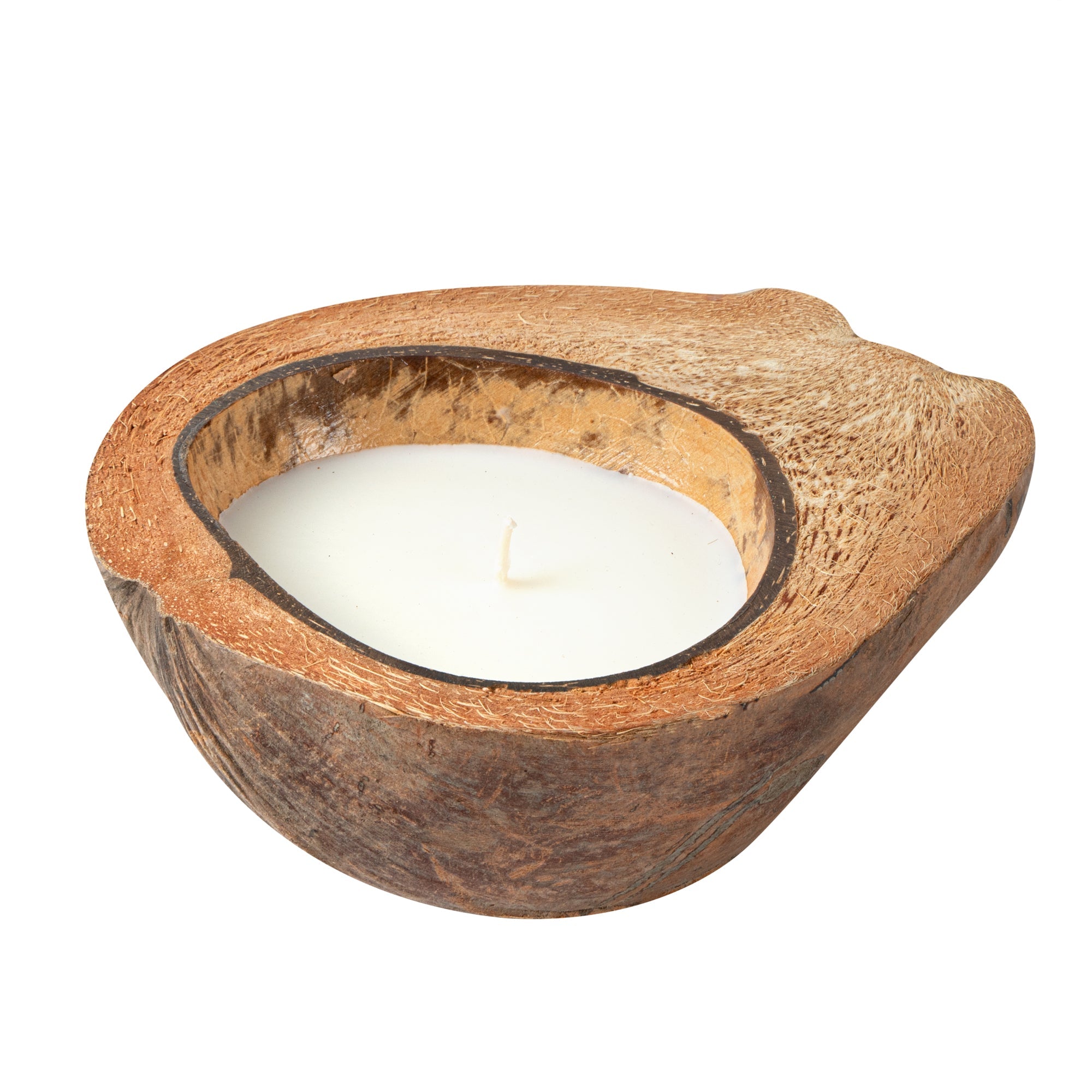 Coco Casa Handmade Coconut Shell Husk Candle - Sandalwood and Shea - 6 1/2" x 6 1/2" x 2 1/2" - 1 count box