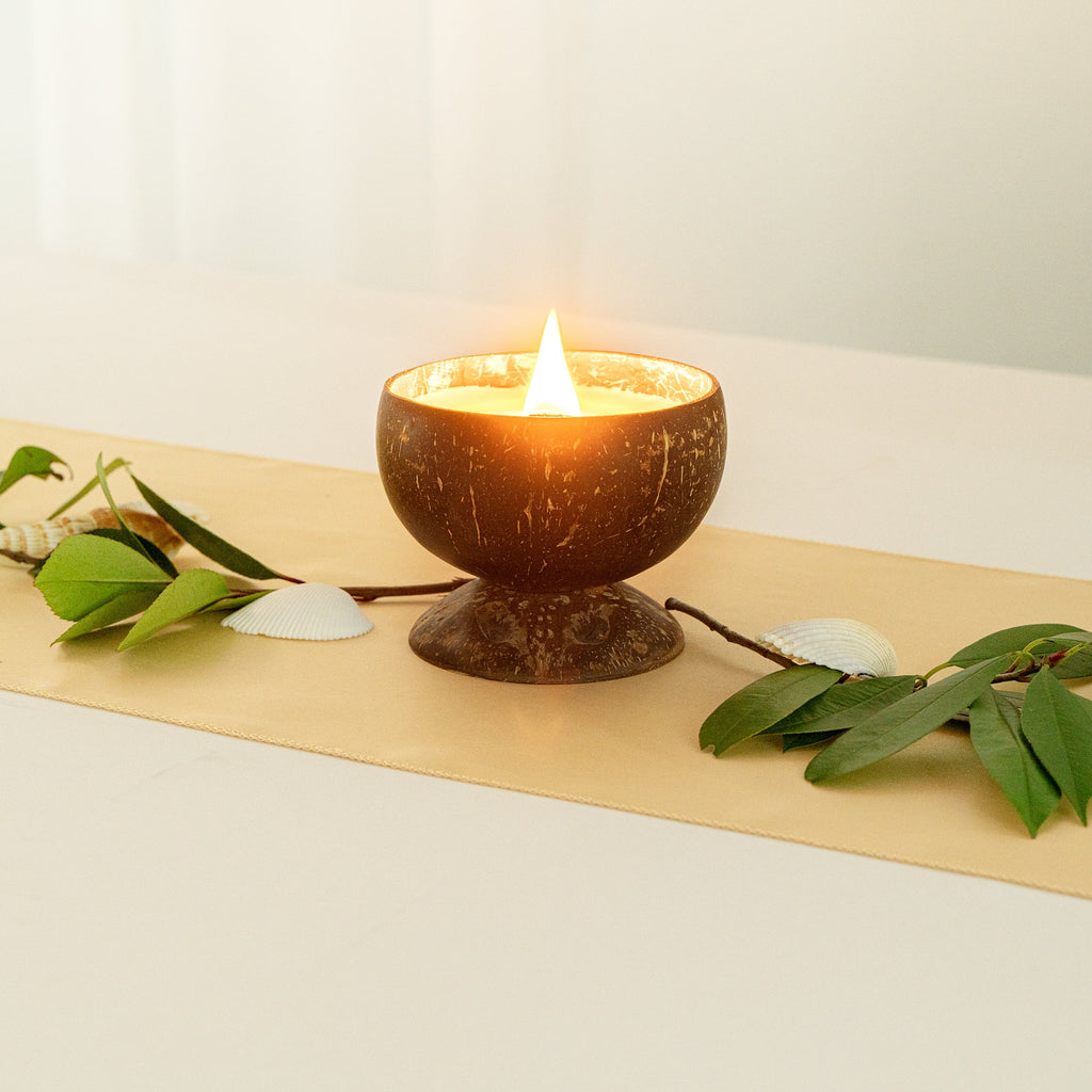 Coco Casa Handmade Coconut Candle Bowl - Vanilla - 4" x 4" x 2 3/4" - 1 count box