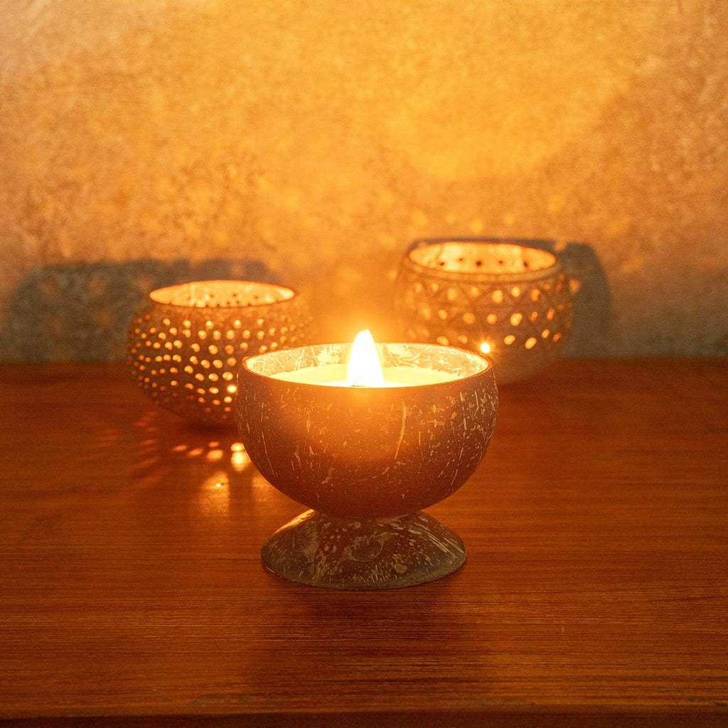 Coco Casa Handmade Coconut Candle Bowl - Jasmine - 4" x 4" x 2 3/4" - 1 count box