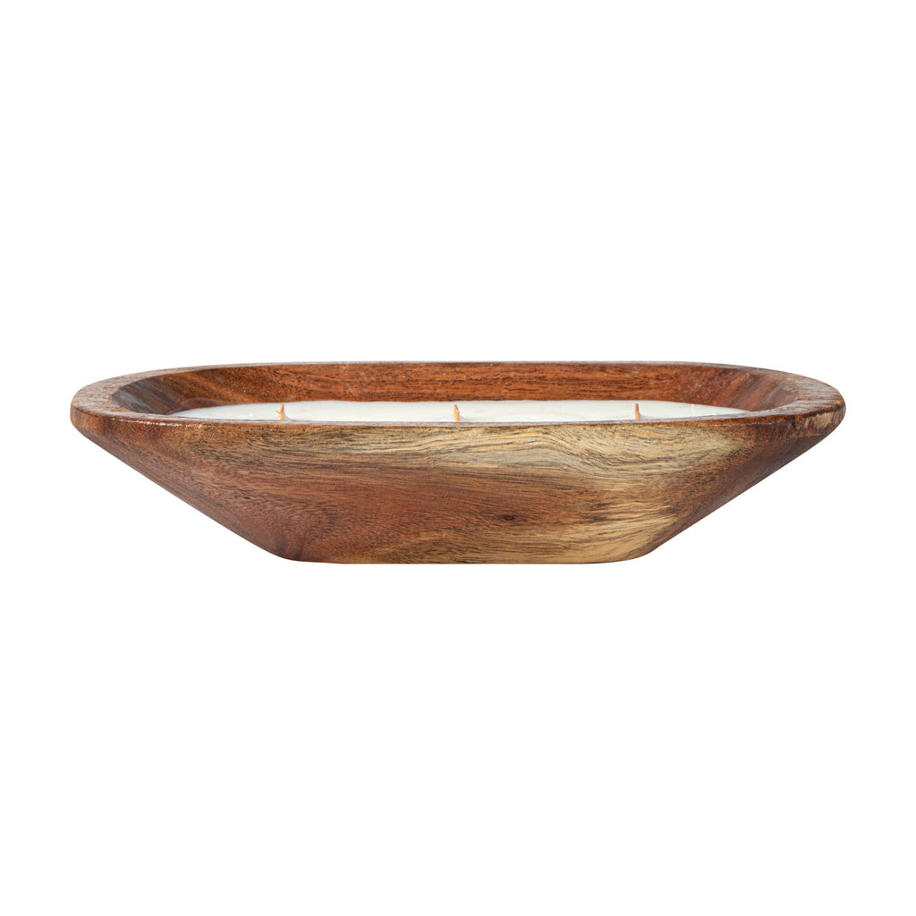 Coco Casa Handmade Wood Bowl Candle - Spring Hydrangea - 9" x 5 1/2" x 2" - 1 count box