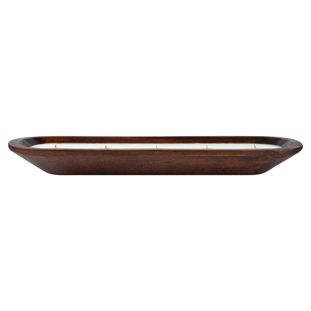Coco Casa Handmade Wood Bowl Candle - Lavender - 17 3/4" x 5 1/2" x 2" - 10 count box