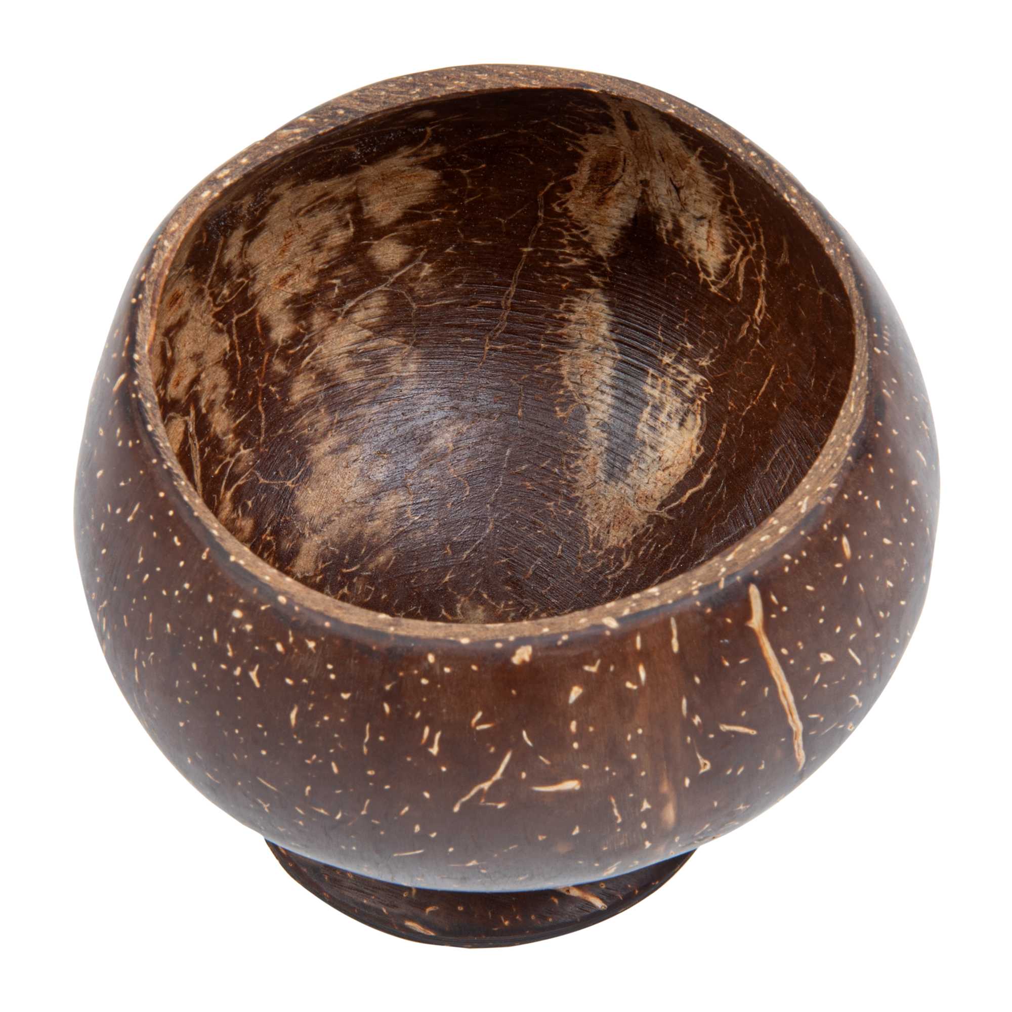 Coco Casa 10 oz Handmade Coconut Cocktail Coconut Cup - 4" x 4" x 3 1/4" - 4 count box