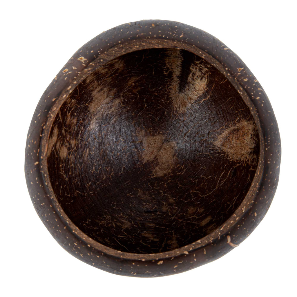 Coco Casa 10 oz Handmade Coconut Cocktail Coconut Cup - 4" x 4" x 3 1/4" - 4 count box