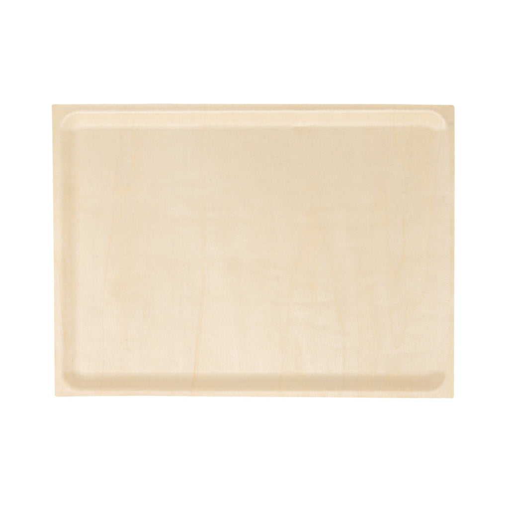 Taipei Rectangle Natural Poplar Plate - 14 1/2'' x 10 3/4'' x 3/4'' - 50 count box