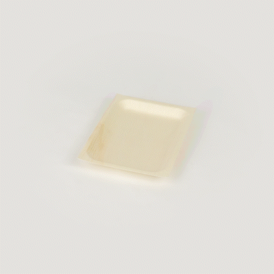Taipei Rectangle Natural Poplar Plate - 7'' x 5'' x 1/2'' - 200 count box