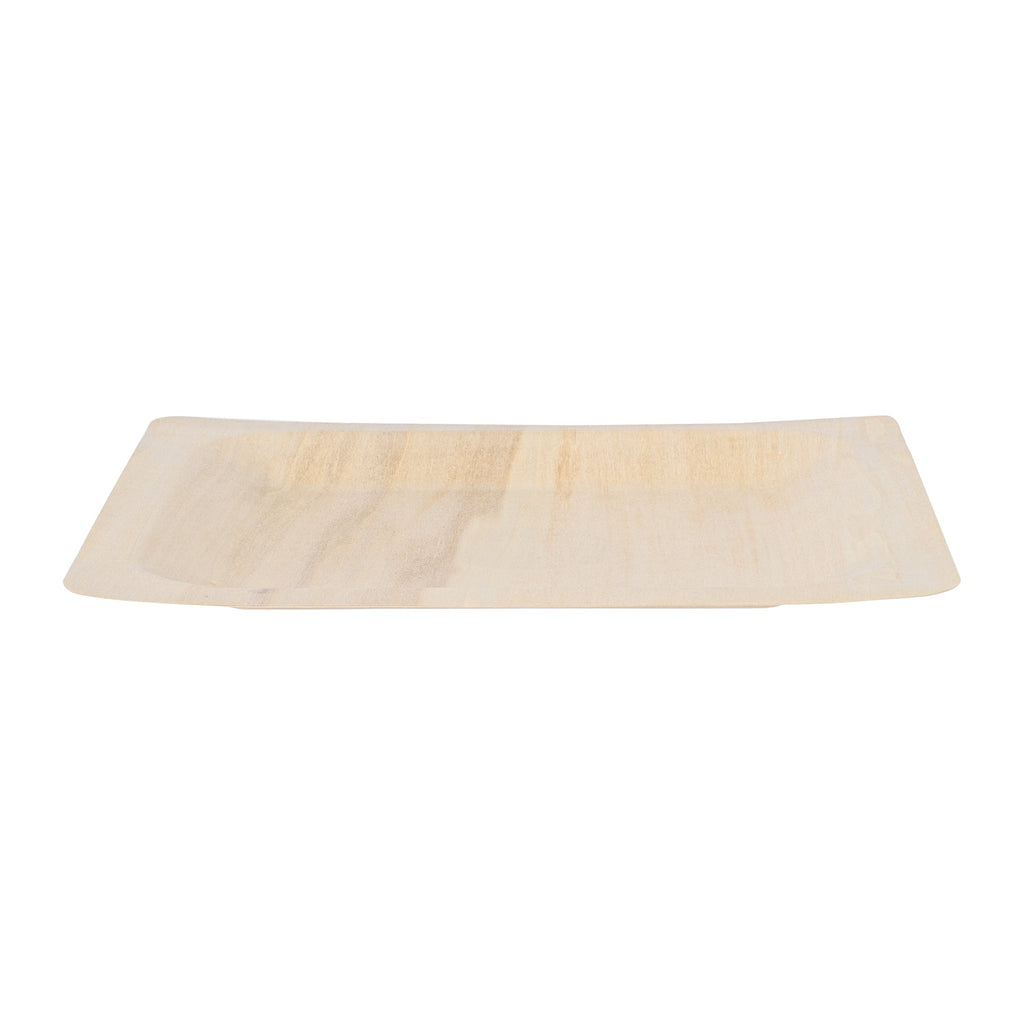 Taipei Square Natural Poplar Plate - 8 1/2'' x 8 1/2'' x 3/4'' - 200 count box