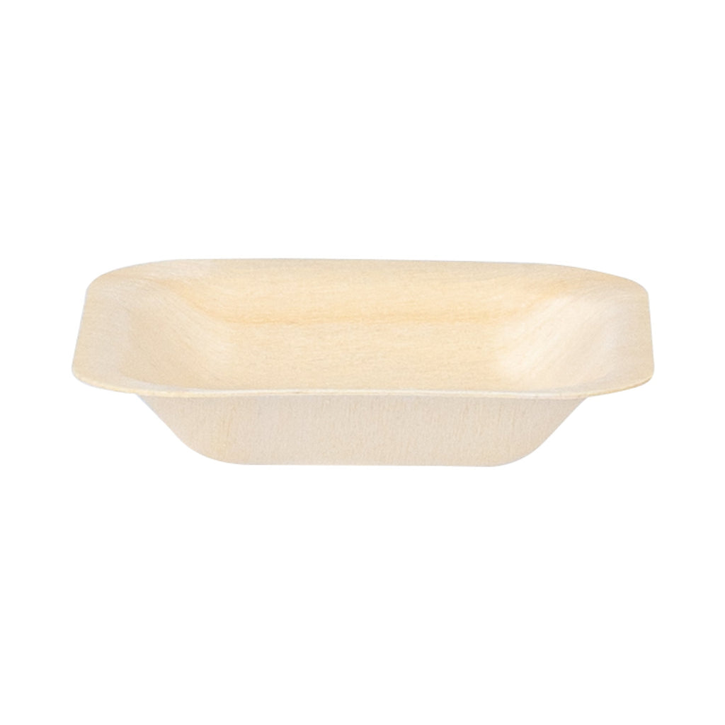 Taipei Square Natural Poplar Plate - 2 3/4'' x 2 3/4'' - 200 count box