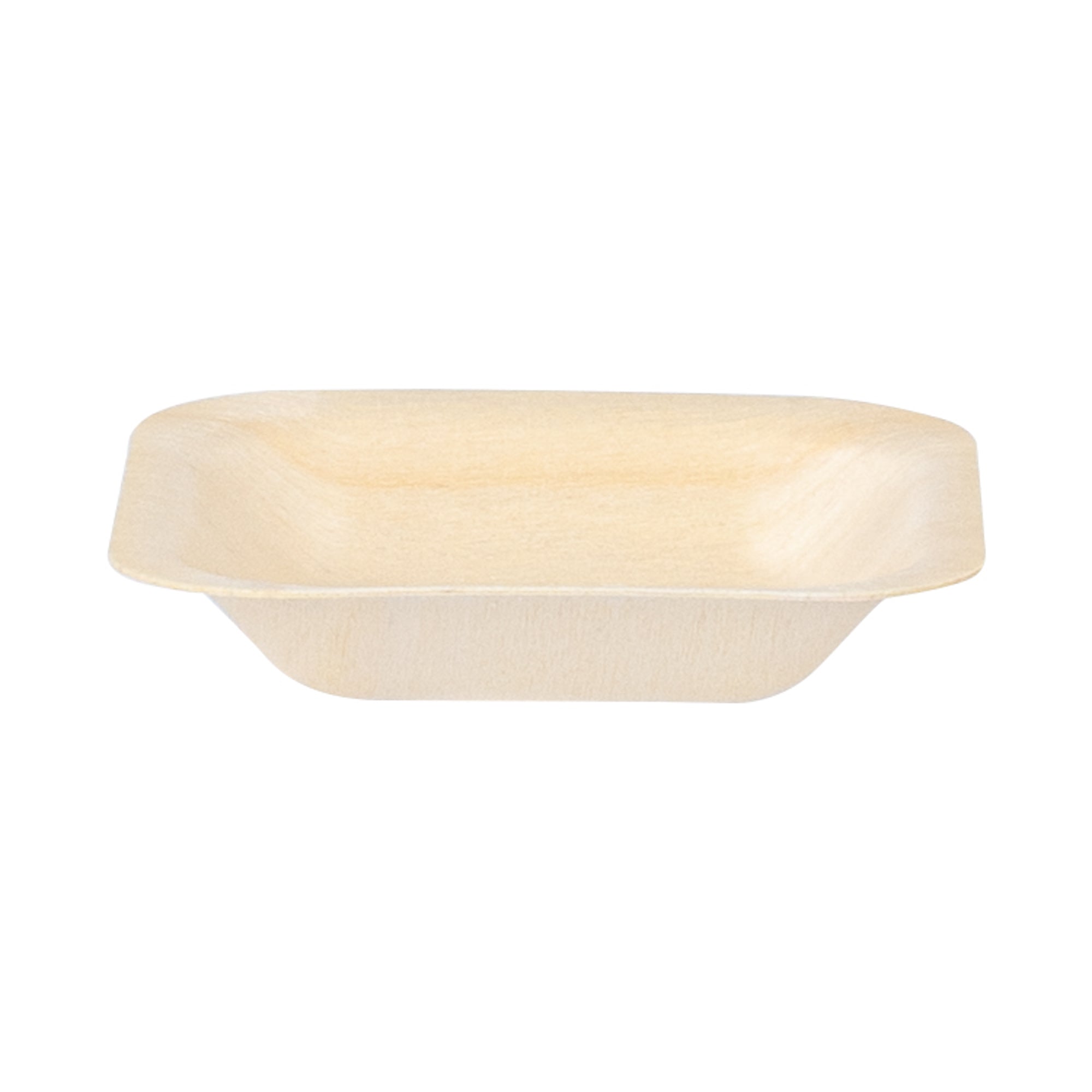 Taipei Square Natural Poplar Plate - 2 3/4'' x 2 3/4'' - 200 count box