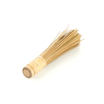 Motomori Natural Bamboo Wok Brush - 11" - 1 count box
