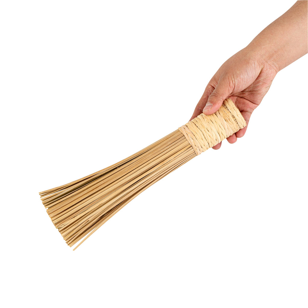 Motomori Natural Bamboo Wok Brush - 11" - 10 count box