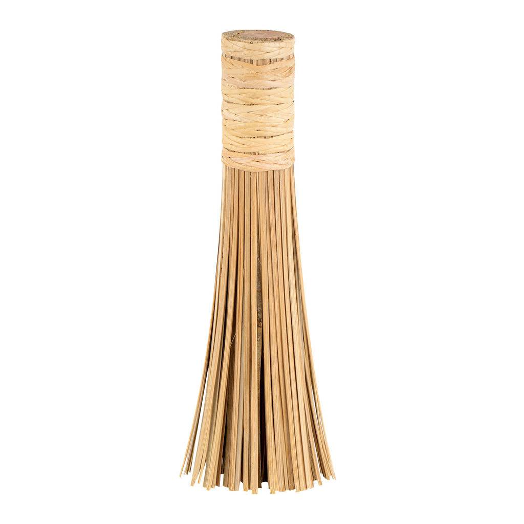 Motomori Natural Bamboo Wok Brush - 11" - 10 count box